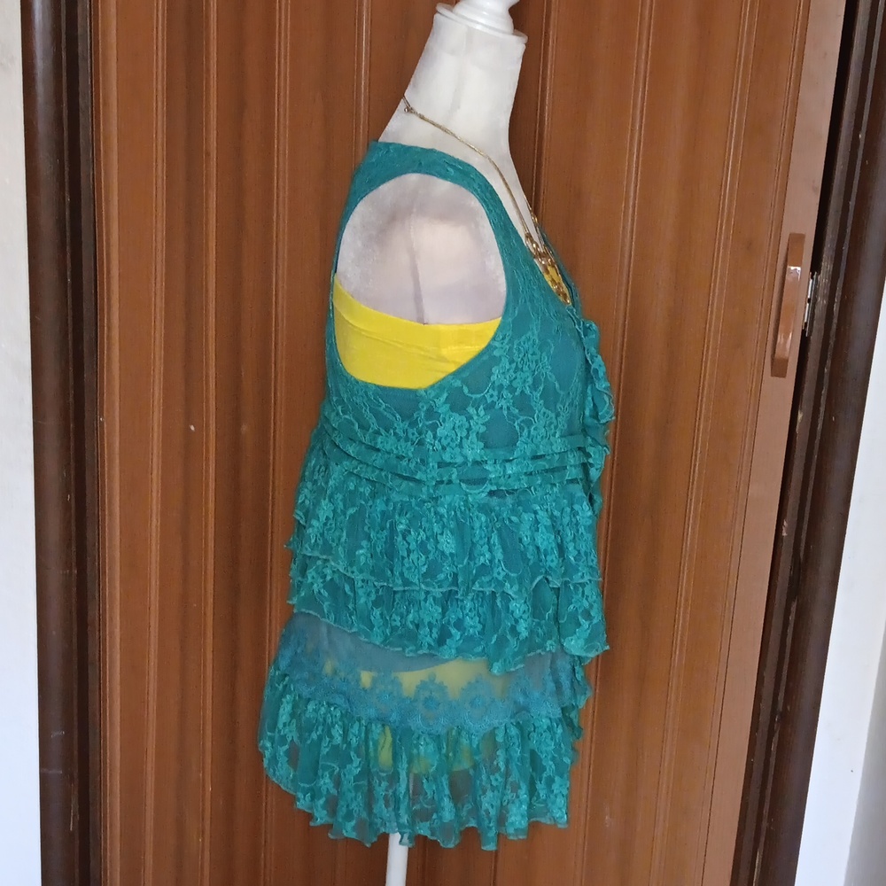 AVAILABLE FLORAL LACE TOP - Picture 8 of 8